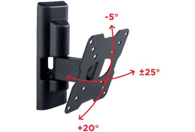 Support mural TV MELICONI ETR-100 FLAT 14-25 pouces