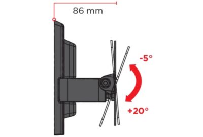 Support mural MELICONI ETR-200 FLAT 26-4