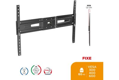 Support mural TV MELICONI FS FLAT 600 pour TV 50 a 82 pouces