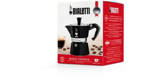 Cafetière italienne BIALETTI MOKA EXPRESS NOIR 3 TASSES