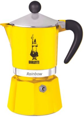 Cafetière italienne BIALETTI Rainbow 6 tasses Yellow Cafetière italienne BIALETTI Rainbow 6 tasses Yellow