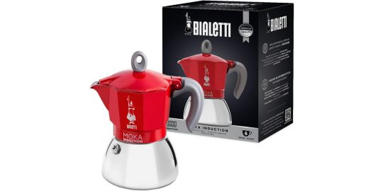 Cafetière italienne BIALETTI Moka induction 6 tasses RED
