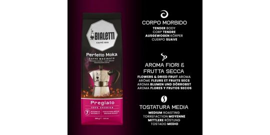 Café moulu BIALETTI perfetto moka delica