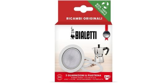 Joint BIALETTI x 3 + 1 filtre 3/4 tasses
