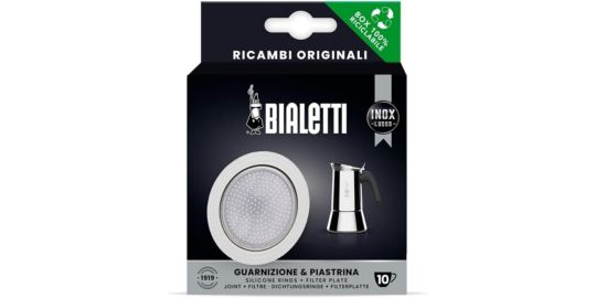 Joint BIALETTI x1 caoutchouc+ 1 filtre 10 tasses inox