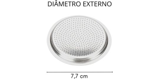 Joint BIALETTI x1 caoutchouc+ 1 filtre 10 tasses inox
