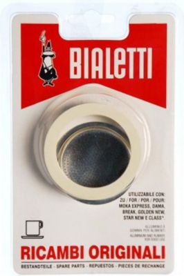 Filtre à café BIALETTI 3 joints + 1 filtre 1 tasse