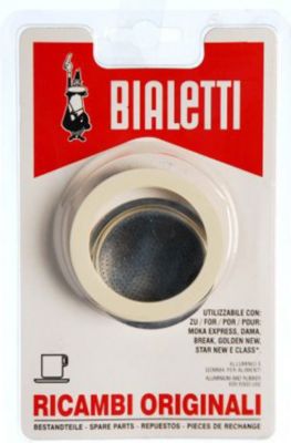 Filtre à café BIALETTI 3 joints + 1 filtre 6 tasses