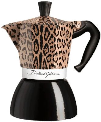 Cafetière italienne BIALETTI Moka Induction 6 cups D&G Leopard