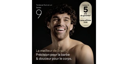 Tondeuse barbe BRAUN AIO9560