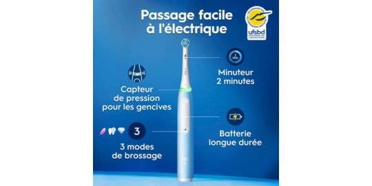 Brosse à dents électrique ORAL-B iO3S Bleue