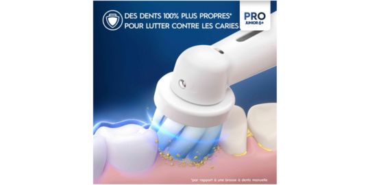 Brosse à dents électrique ORAL-B Pro 1 Junior Violette