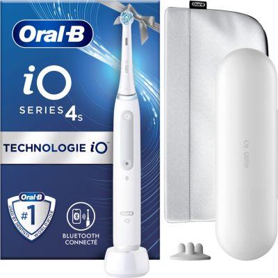 Brosse à dents électrique ORAL-B IO 4 White edition cadeau