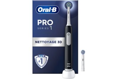 Brosse à dents électrique ORAL-B Oral-B Pro 1 Noire Cross Action + 1 bros