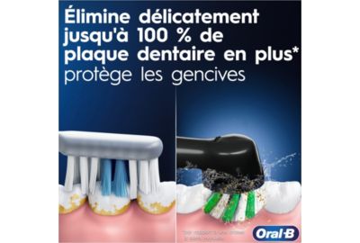 Brosse à dents électrique ORAL-B Oral-B Pro 1 Noire Cross Action + 1 bros