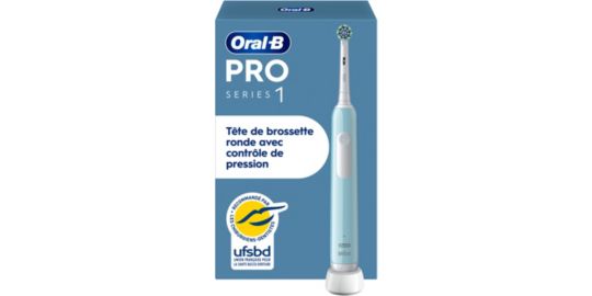 Brosse à dents électrique ORAL-B Pro 1 Bleue Cross Action + 1 brossette