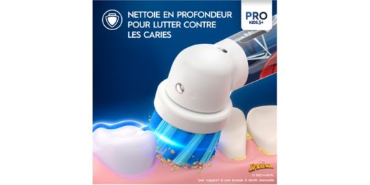 Brosse à dents électrique ORAL-B Vitality Pro Kids Spiderman + Etui