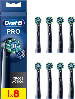 Brossette dentaire ORAL-B Cross Action Black x8 X-filaments