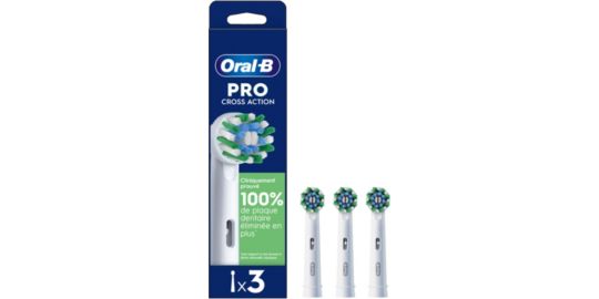 Brossette dentaire ORAL-B Cross Action x3 X-filaments