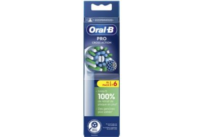 Brossette dentaire ORAL-B Brossettes Cross Action x6 X-filaments