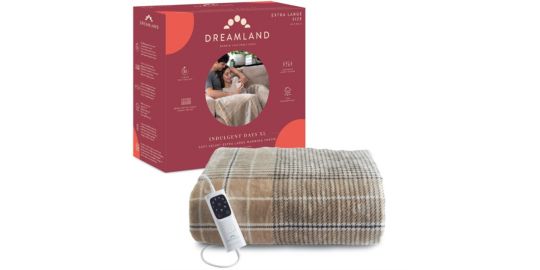 Couverture chauffante DREAMLAND INDULGENT DAYS XL VELOURS 6T 180X140