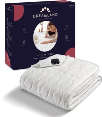 Surmatelas chauffant DREAMLAND COSY DREAMER COTON SIMPLE 6T 150X80