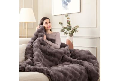 Couverture chauffante DREAMLAND HYGGE DAYS CLOUDY GRIS 6T 160X120