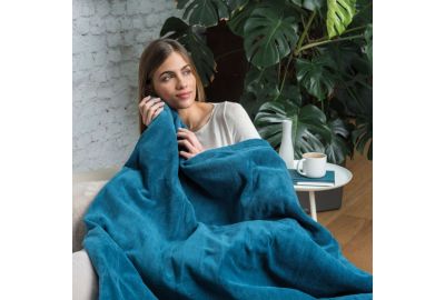 Couverture chauffante DREAMLAND SNUGGLE UP BLEU VERT 6T 160X120