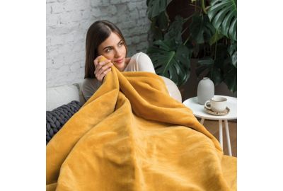 Couverture chauffante DREAMLAND SNUGGLE UP MOUTARDE 6T 160X120