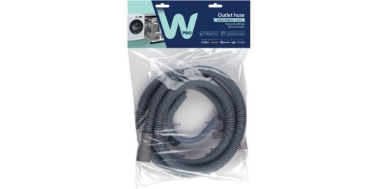 Tuyau de vidange WPRO TVS259 droit vers droit 2.5m