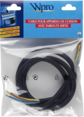 Câble WPRO H05 RRF 3G4 sans prise < 5750 watts