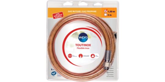 Tuyaux gaz WPRO TBE150 butane/propane 1.5m illimité