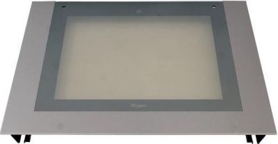 Verre WHIRLPOOL porte four montage externe