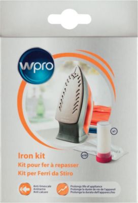 Kit de nettoyage pour semelle de fer Wpro semelle fer + dosettes anti calcaire