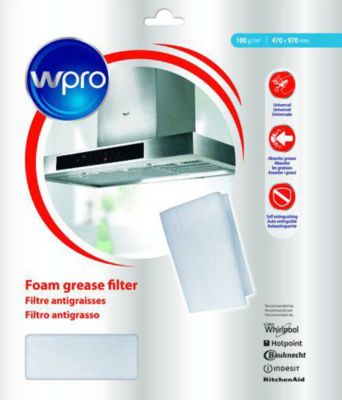 Filtre WHIRLPOOL FILTRE DE HOTTE A GRAISSE UNIVERSEL POUR
