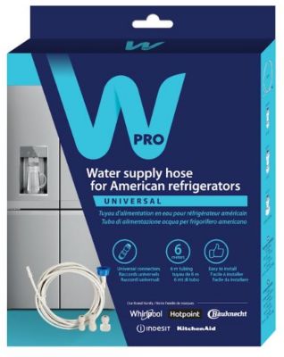 Accessoire Réfrigérateur et Congélateur Wpro Tuyau d'alimentation  d'eau (6m) avec raccords pour réfrigérateurs américains toutes marques