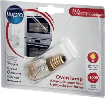 Ampoule WHIRLPOOL LAMPE FOUR 300° T25 E14 25 W POUR FOUR Ampoule WHIRLPOOL LAMPE FOUR 300° T25 E14 25 W POUR FOUR