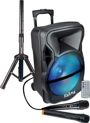 Enceinte sono KARMA Haut-parleur amplifié avec Microphone 60 Enceinte sono KARMA Haut-parleur amplifié avec Microphone 60