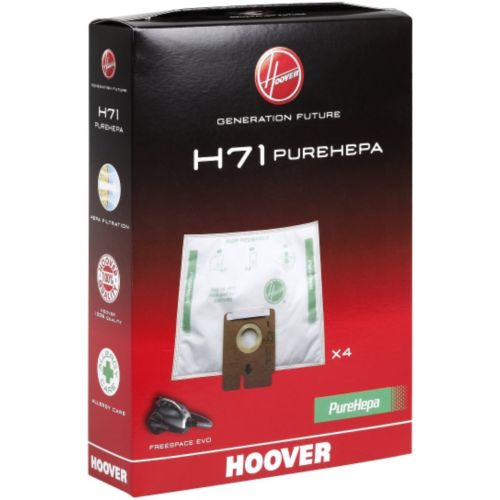 x4 sacs aspirateur HOOVER H71 lot de 4 sacs microfibre haute