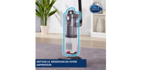 Nettoyant CARE+PROTECT pour aspirateur sans sac, aspirateur balai et poubelles