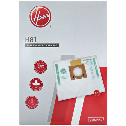 Hoover Sacs XL H88 pour aspirateur, Original, Microfibre, Pure EPA