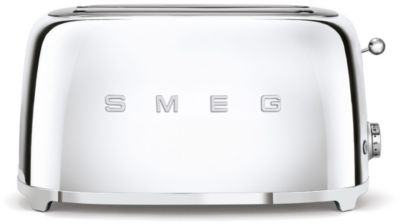 Smeg - Grille-Pain 2 Tranches Inox Noir TSF01BLEU - Les Secrets du Chef