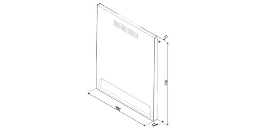 Crédence SMEG KIT1TR6N