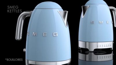 Voir la vidéo pour Bouilloire SMEG KLF03PBEU Bleu Azur