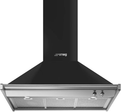 Hotte de cuisine aspirante Pyramide 90cm Noir SMEG KSED95NEE - Oskab