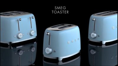 Voir la vidéo pour Grille-pain SMEG TSF03BLEU Noir