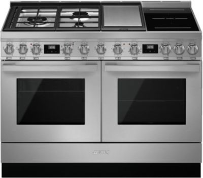 Piano de cuisson Opéra 100cm 2 fours électriques / 6 foyers gaz Inox - SMEG  Réf. A2-81