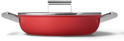 Sauteuse SMEG diam 28 cm tout feux rouge mat