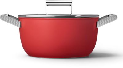 Faitout SMEG diam 24 cm tout feux rouge mat