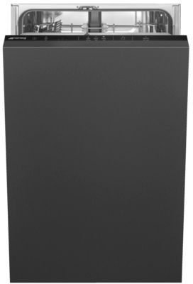 Smeg St4522In - Lave-Vaisselle - Encastrable - Niche - Largeur : 45 Cm - Profondeur : 55 Cm - Hauteur : 82 Cm - Noir